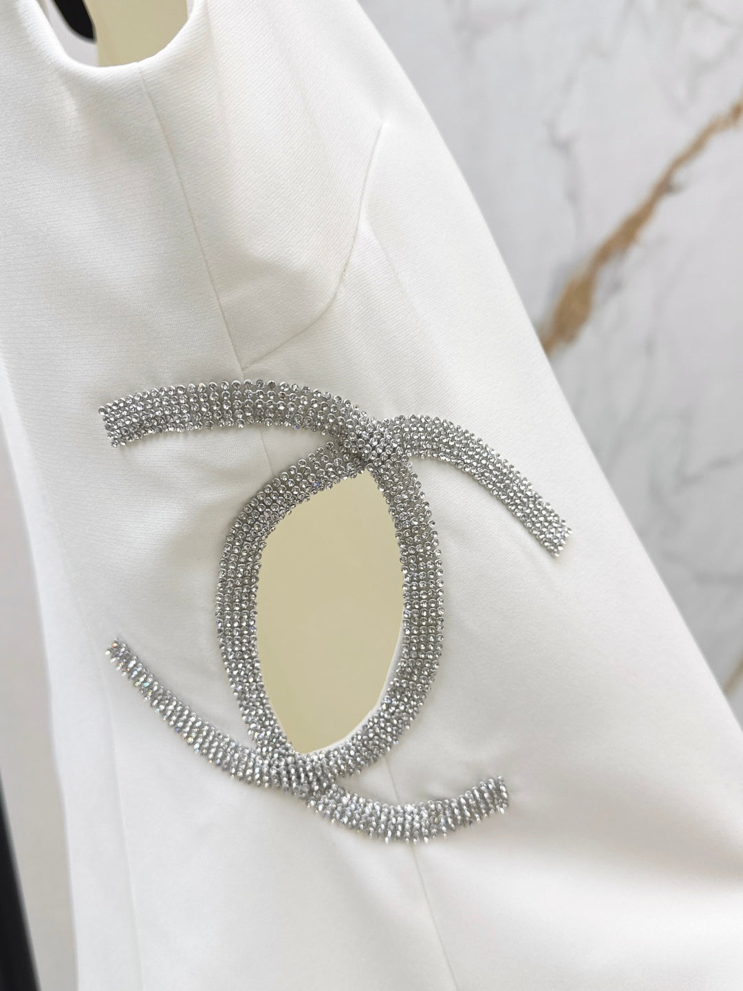 Chan 25ss rhinestone dress