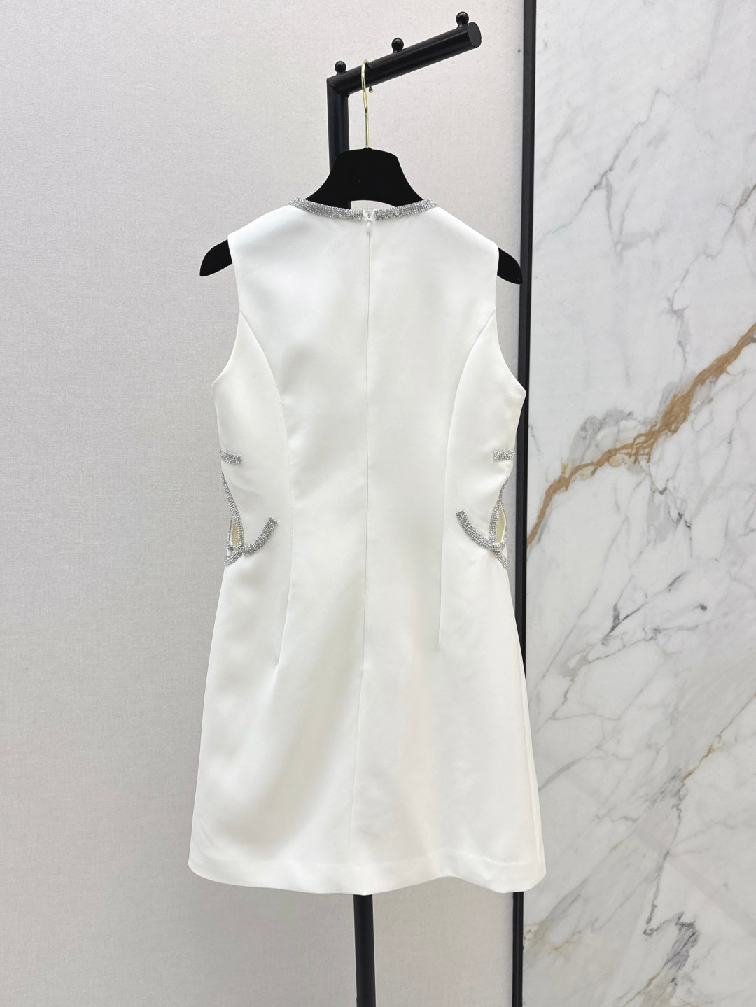 Chan 25ss rhinestone dress