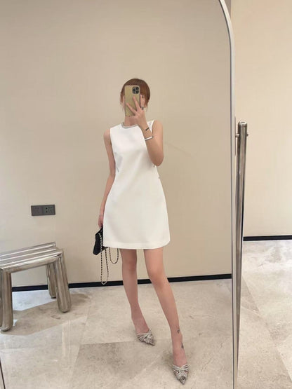Chan 25ss rhinestone dress