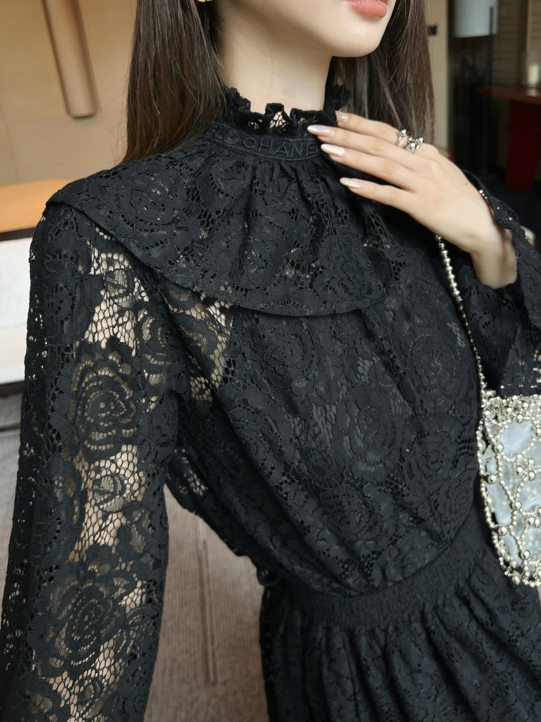 Chan 25ss lace shirt