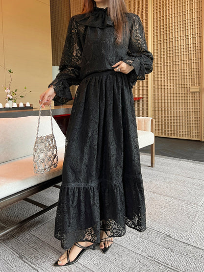 Chan 25ss lace skirt