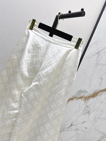 Chan 25fw silk bell bottom