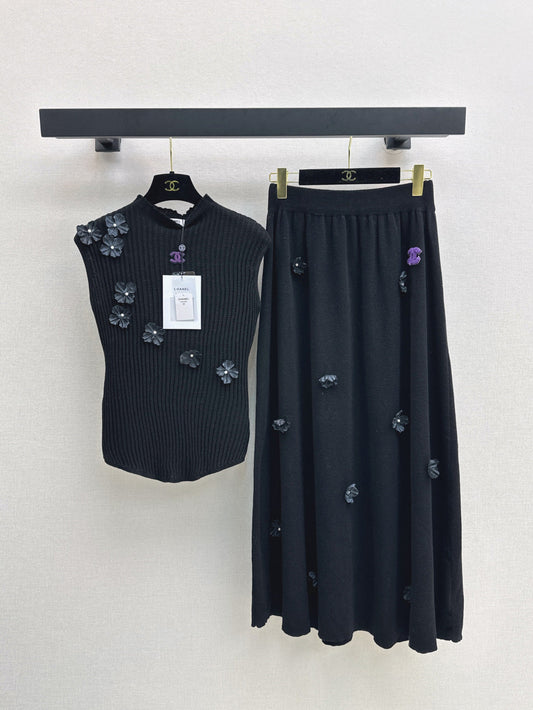 Chan 25fw knitted suit