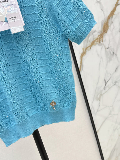 Chan 25fw knitted t-shirt