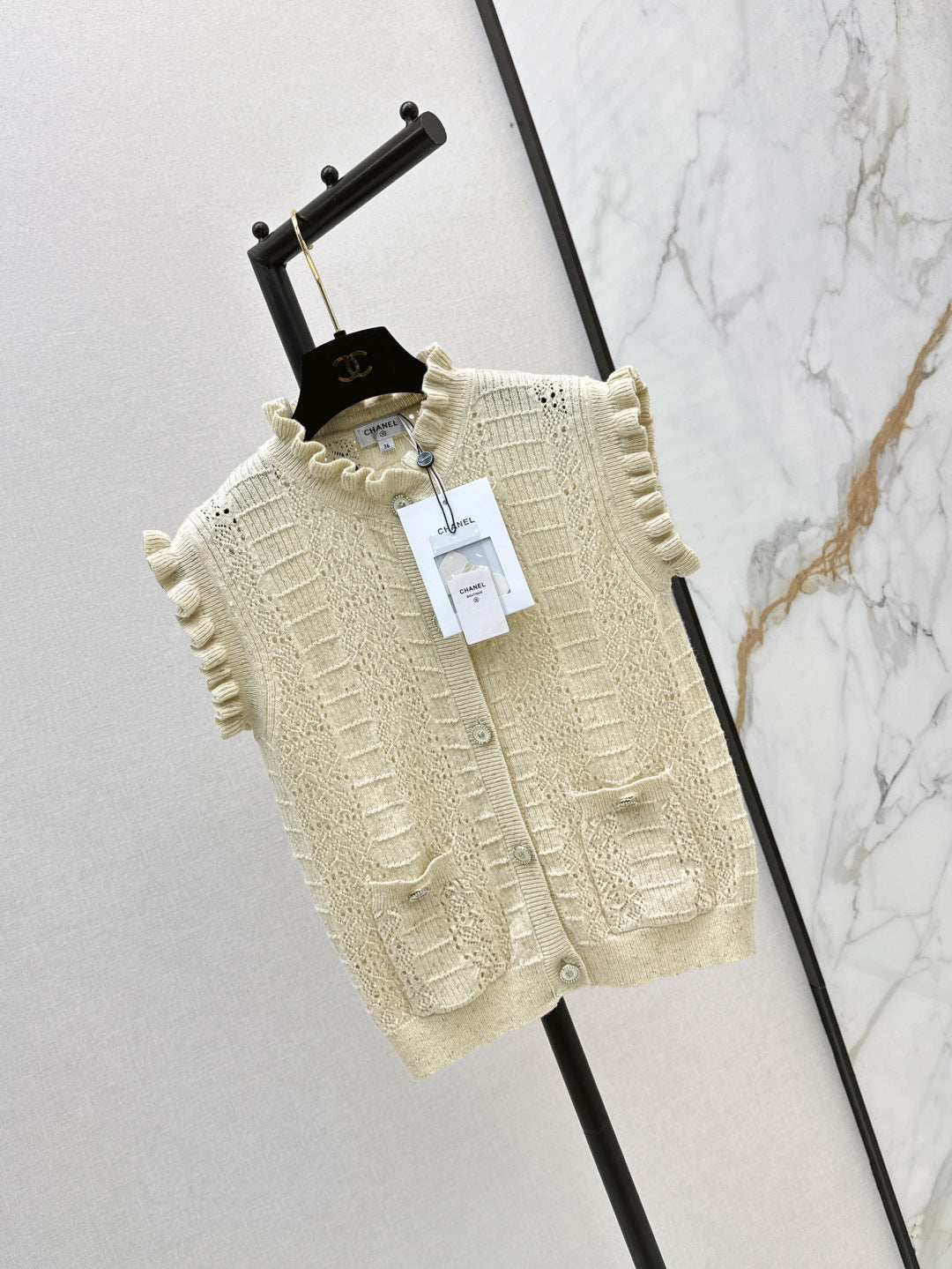 Chan 25fw knitted vest