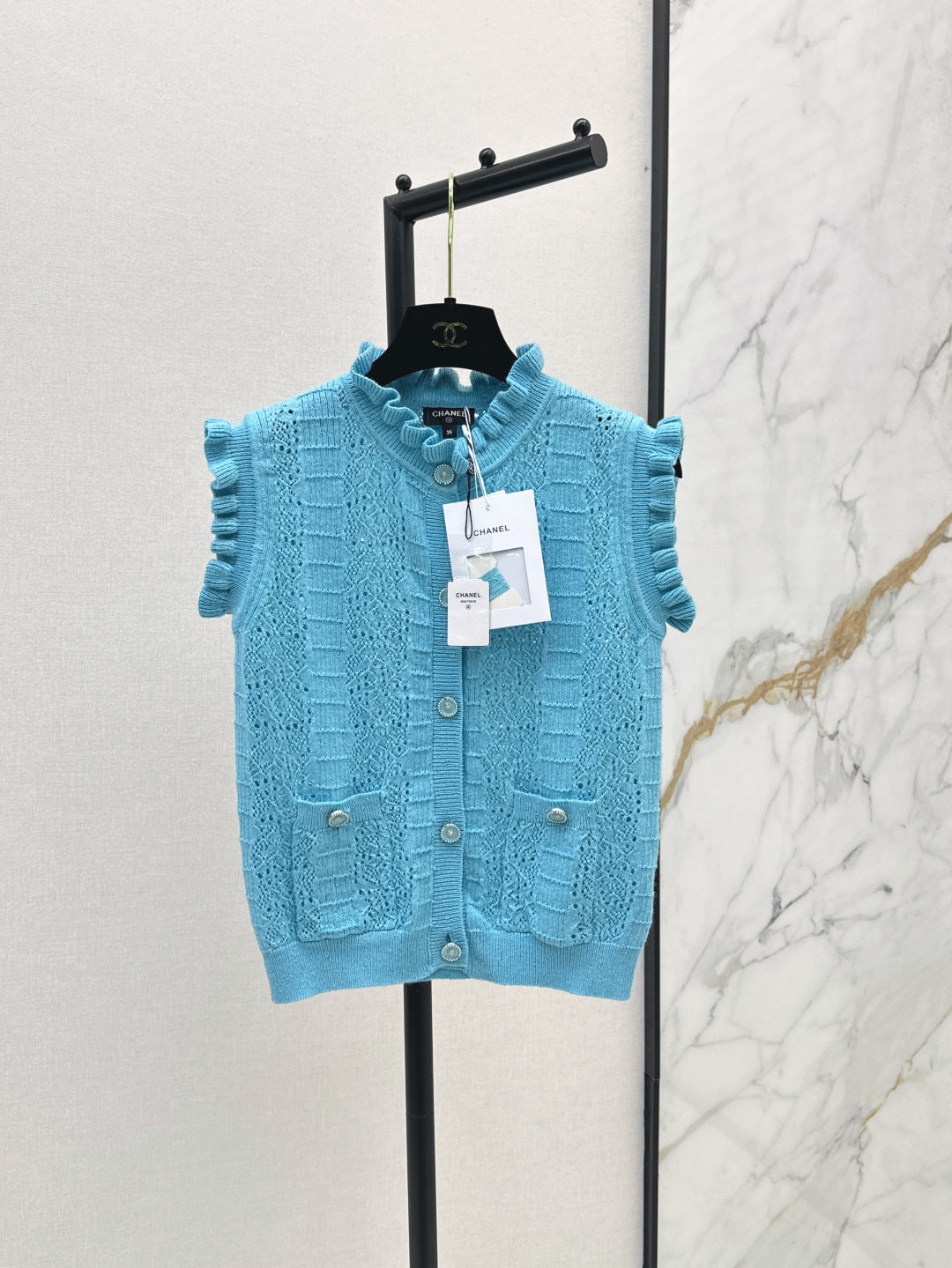 Chan 25fw knitted vest