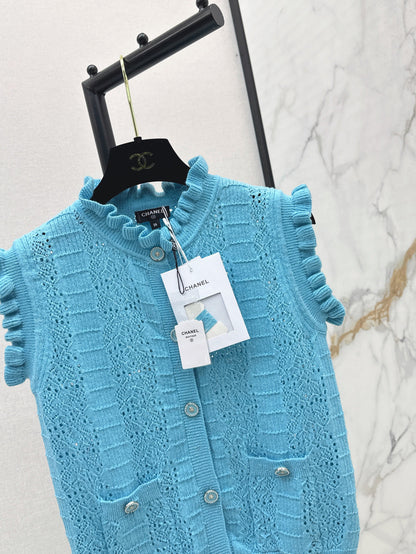 Chan 25fw knitted vest