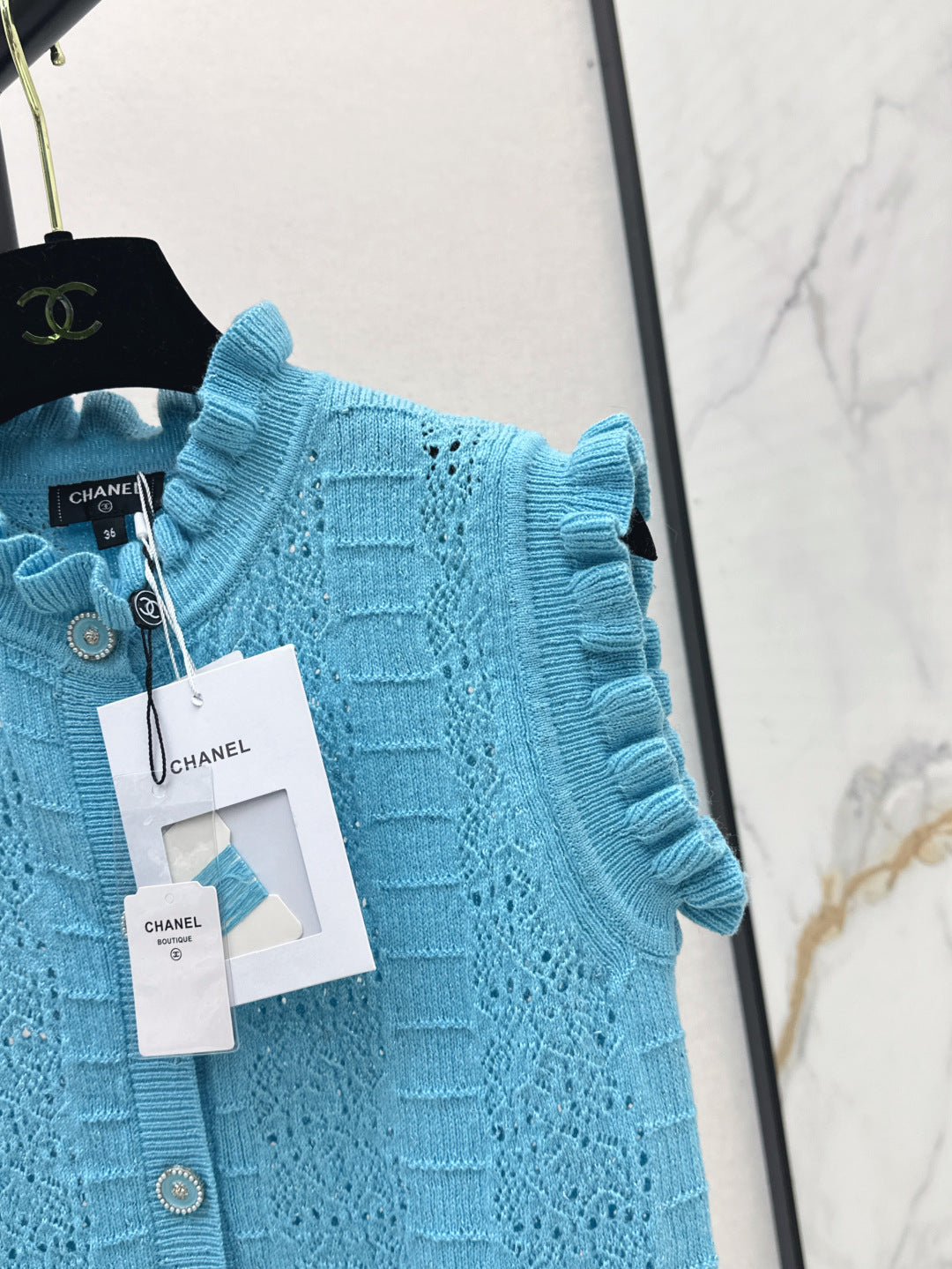 Chan 25fw knitted vest