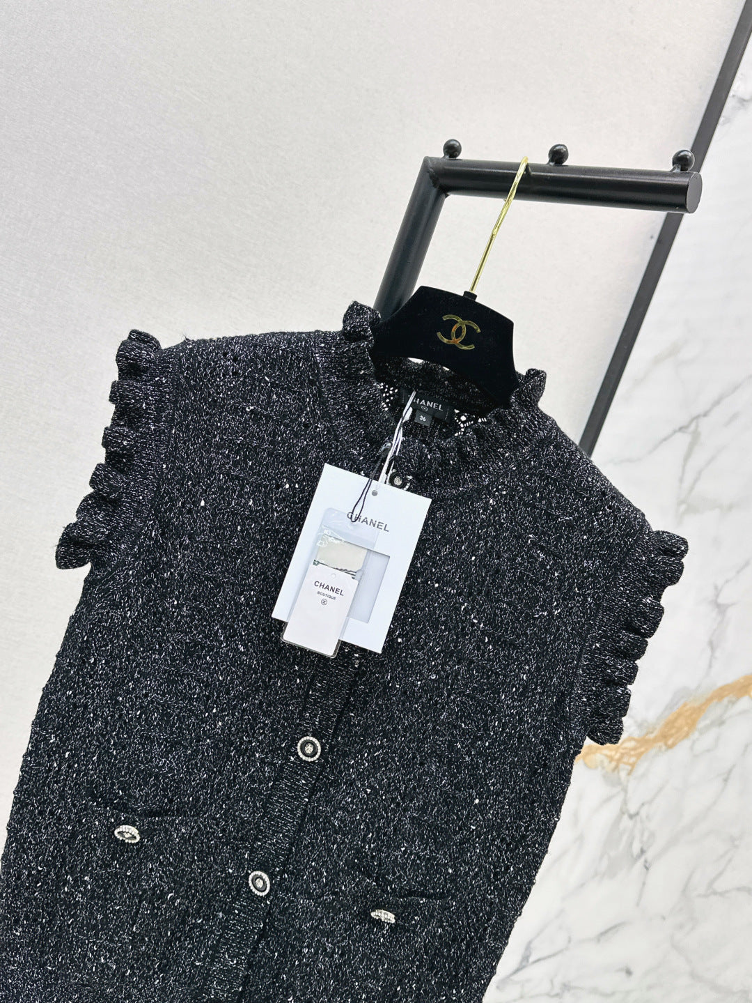 Chan 25fw knitted vest