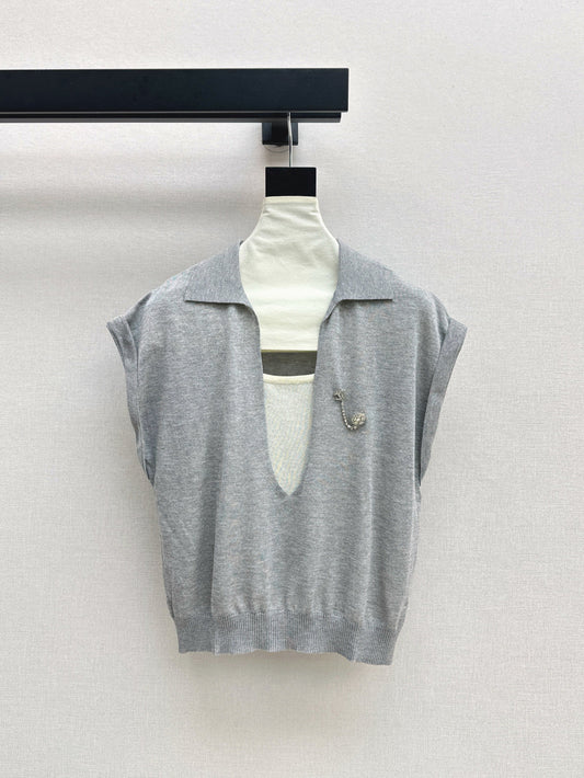 Chan 25ss knitted shirt