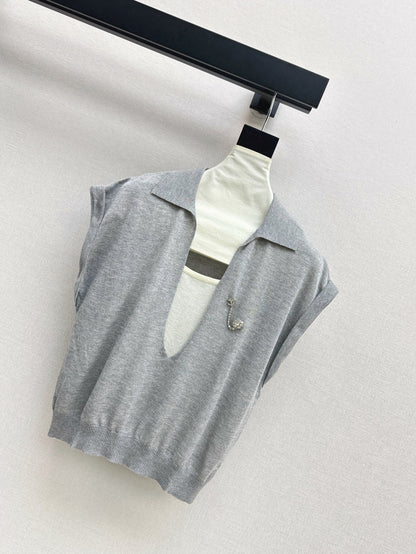 Chan 25ss knitted shirt