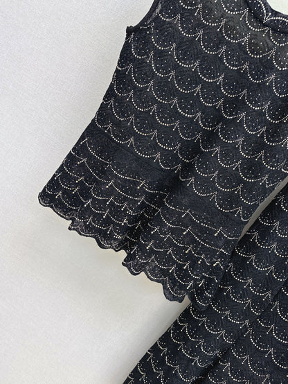 Chan 25ss beaded suit
