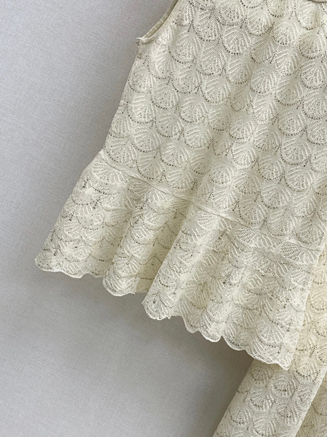 Chan 25ss beaded suit