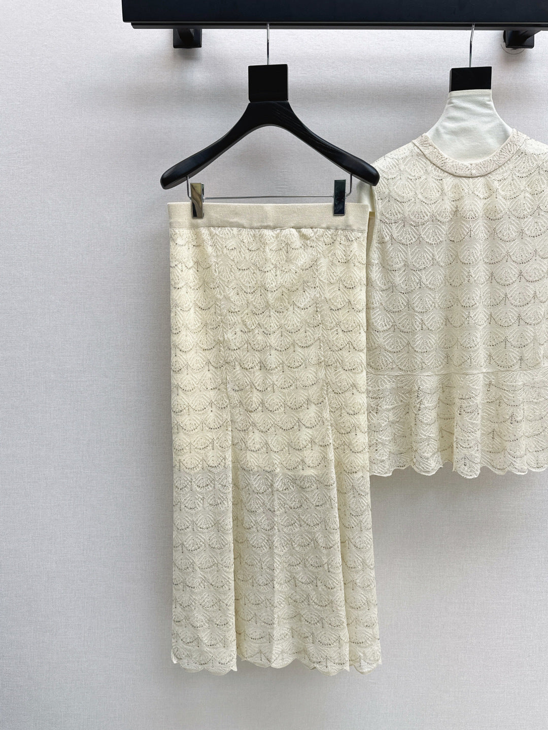 Chan 25ss beaded suit