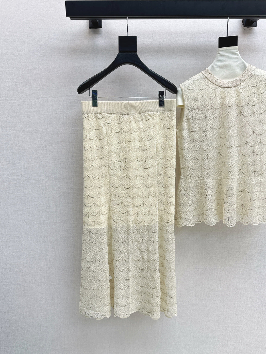 Chan 25ss beaded suit