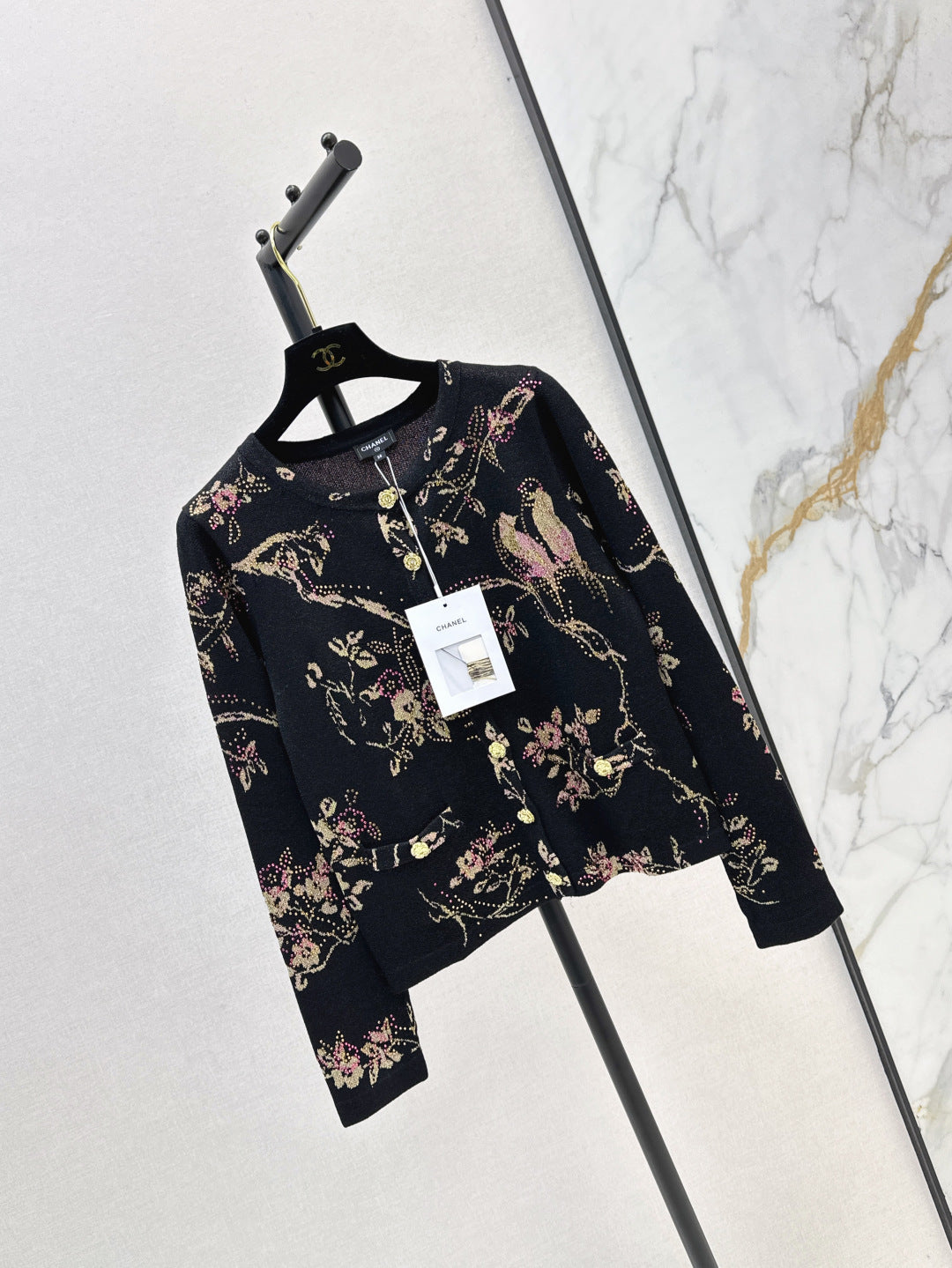Chan 25fw jacquard cardigan