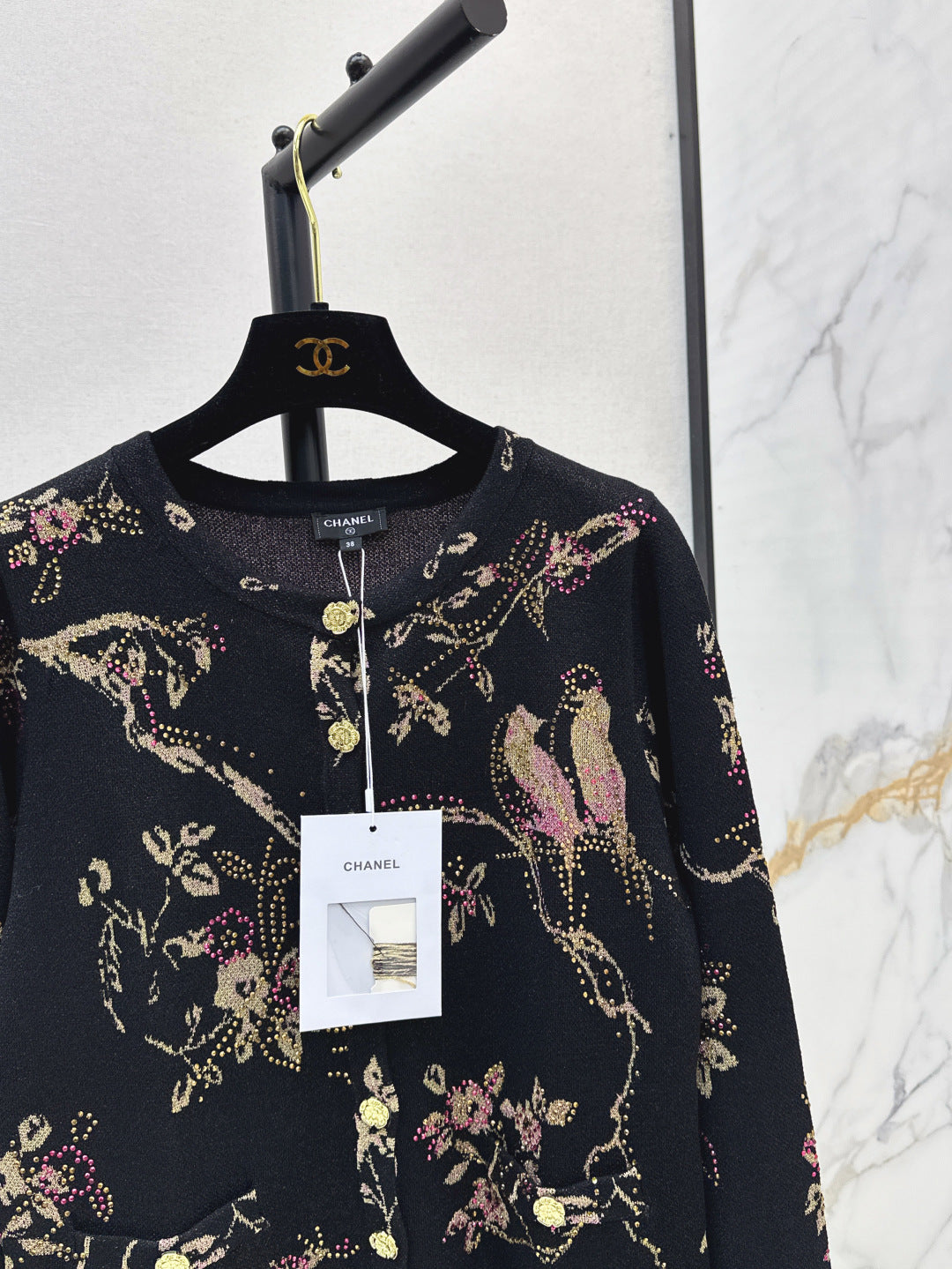 Chan 25fw jacquard cardigan
