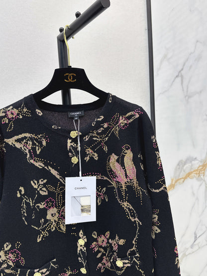 Chan 25fw jacquard cardigan