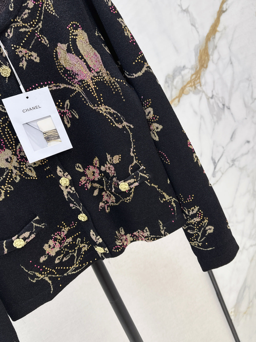 Chan 25fw jacquard cardigan