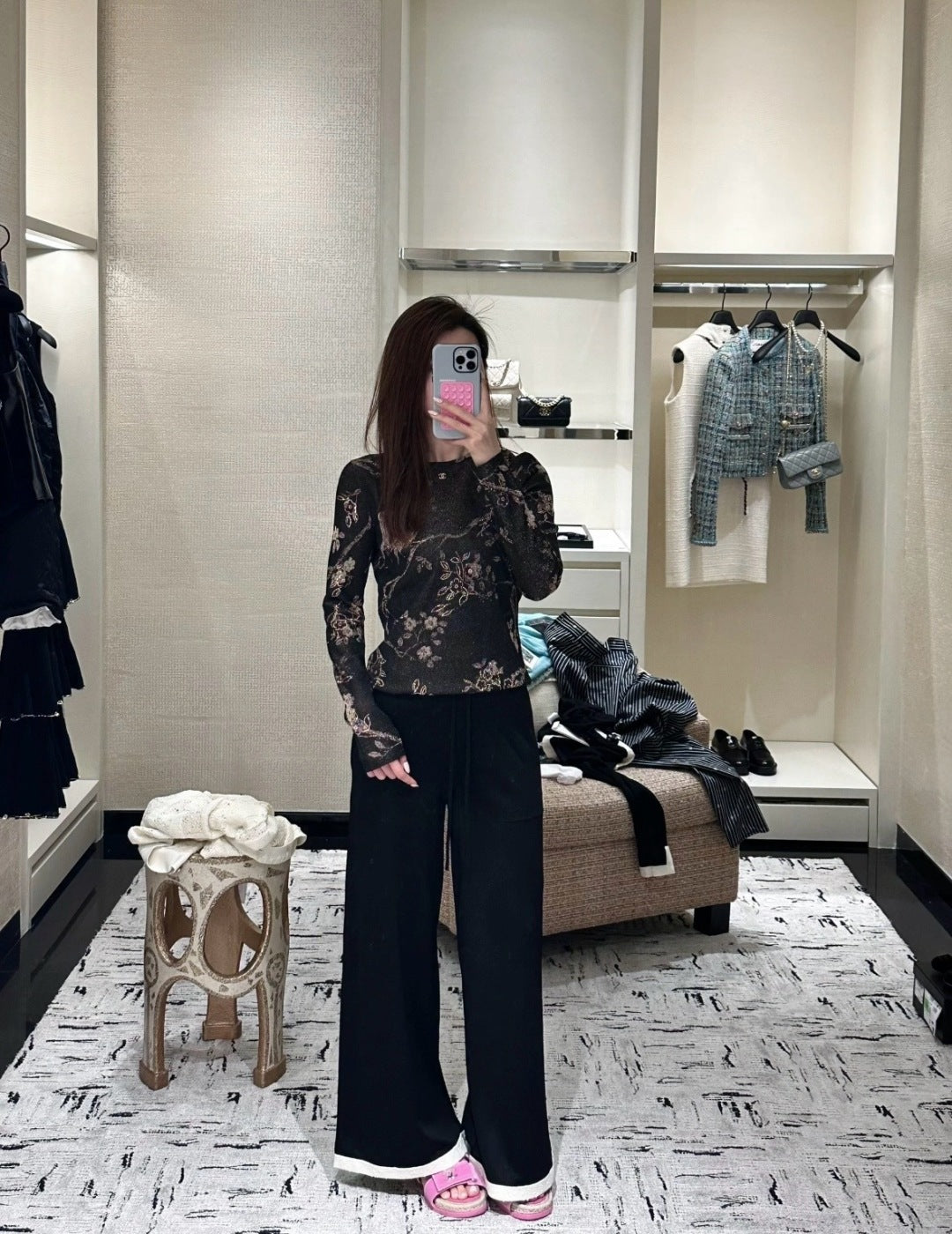Chan 25fw jacquard sweater