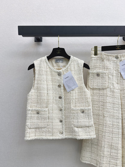 Chan 25fw woven vest