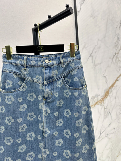 Chan 25fw printed skirt