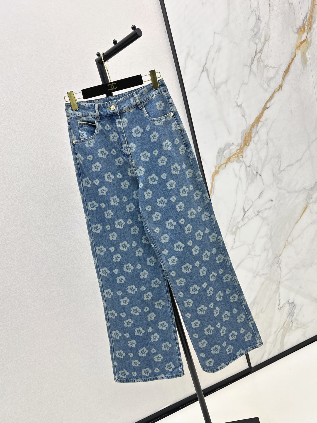 Chan 25fw printe jeans