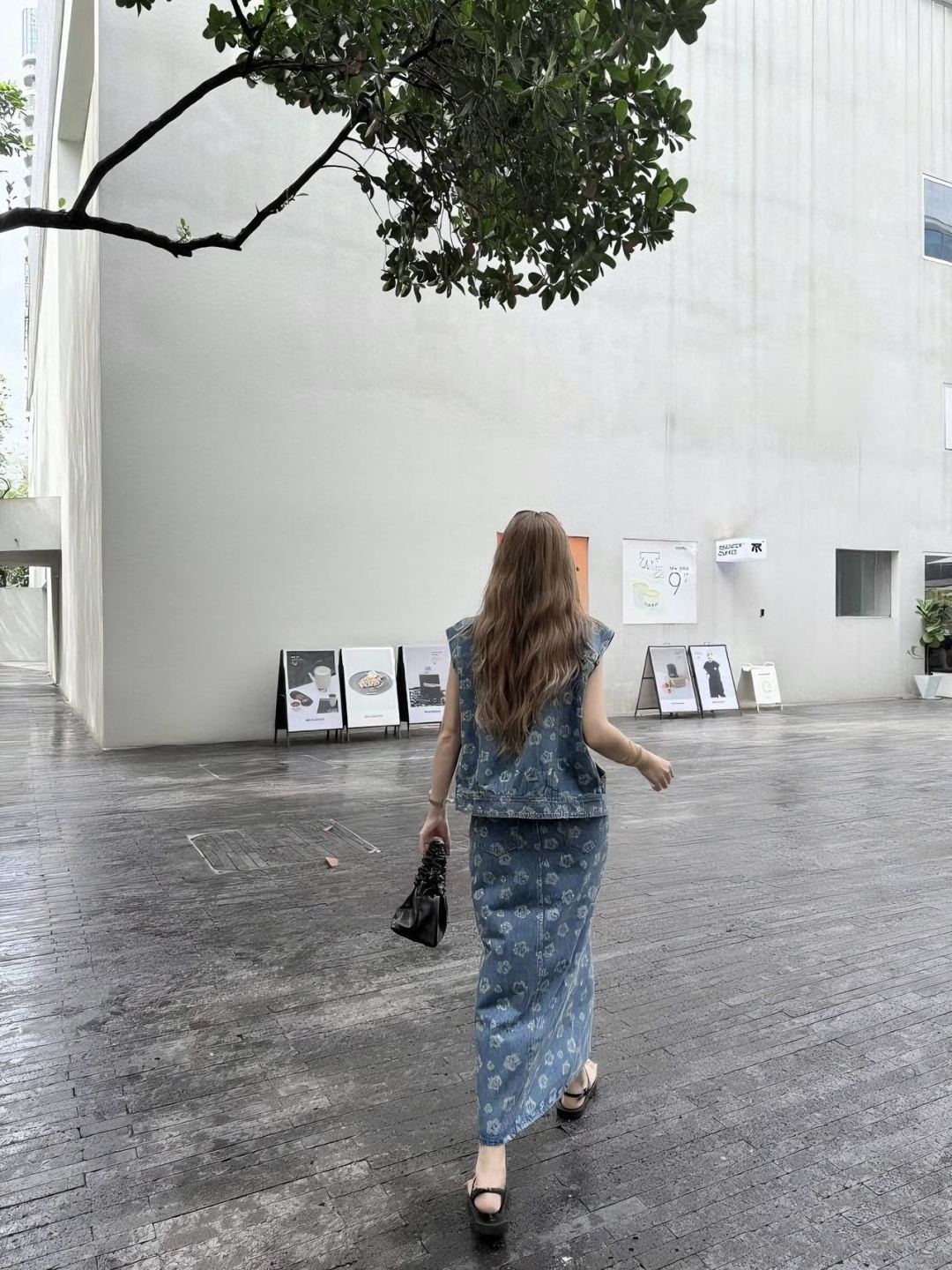 Chan 25fw printed skirt