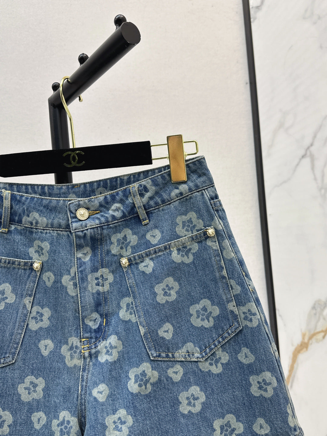Chan 25fw denim short