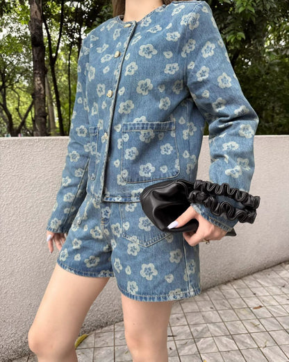 Chan 25fw denim short