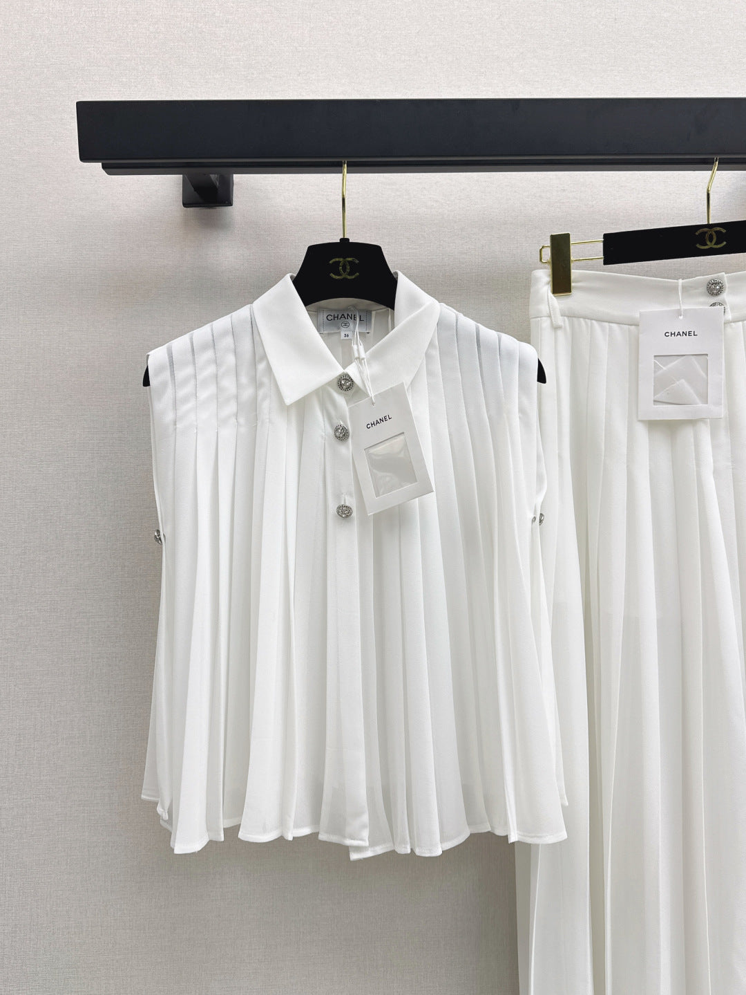 Chan 25ss pleated suit