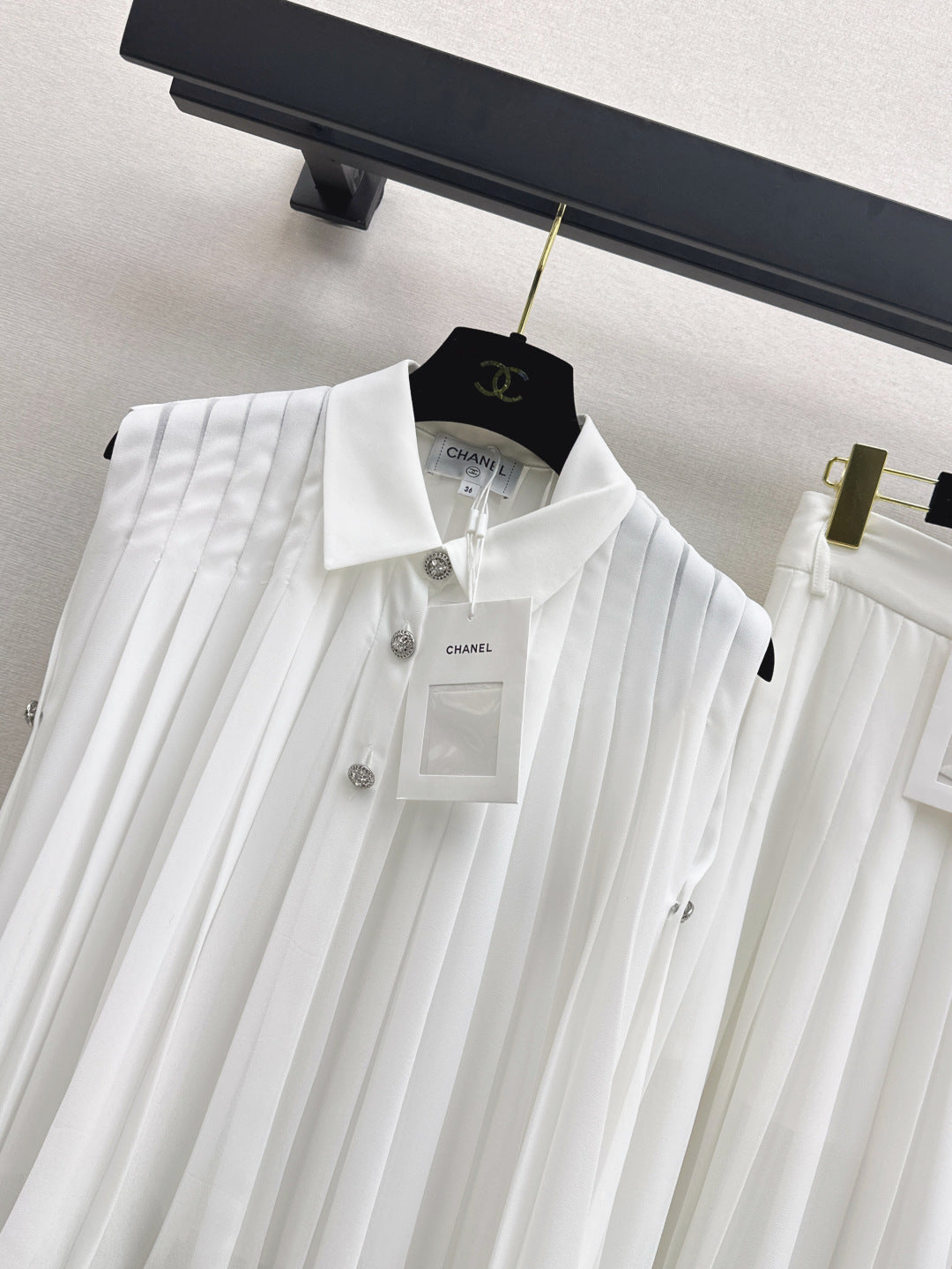 Chan 25ss pleated suit