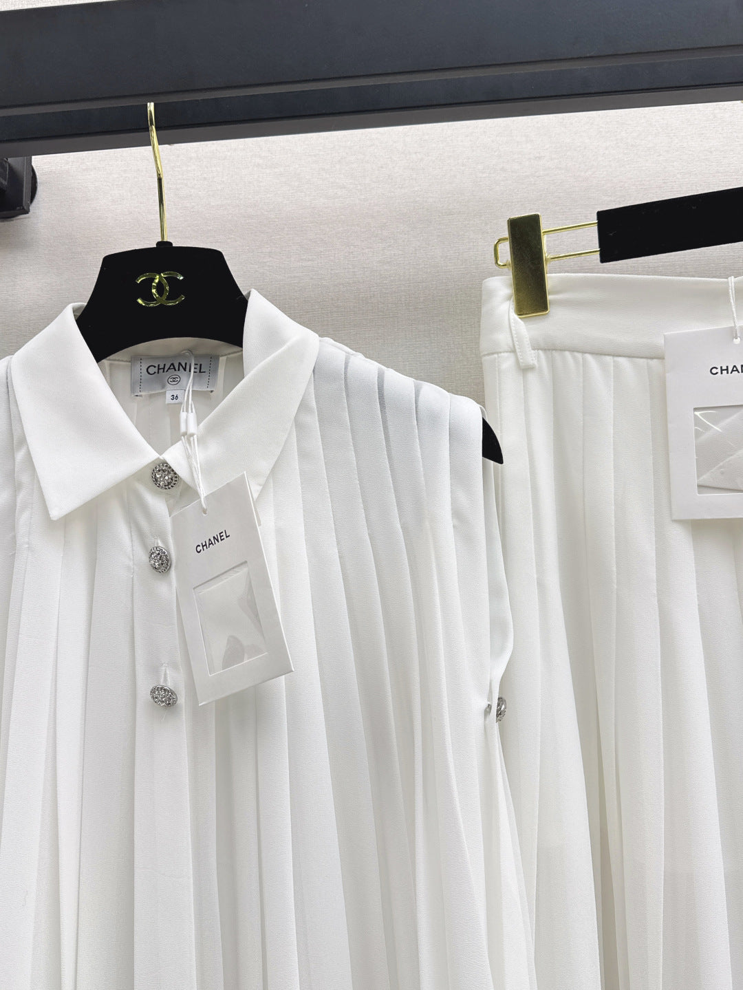 Chan 25ss pleated suit