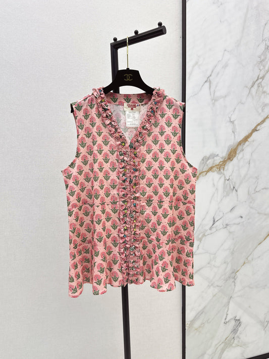 Chan 25fw ruffle vest