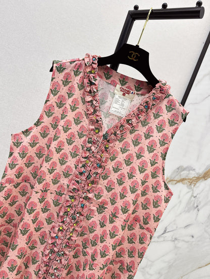 Chan 25fw ruffle vest