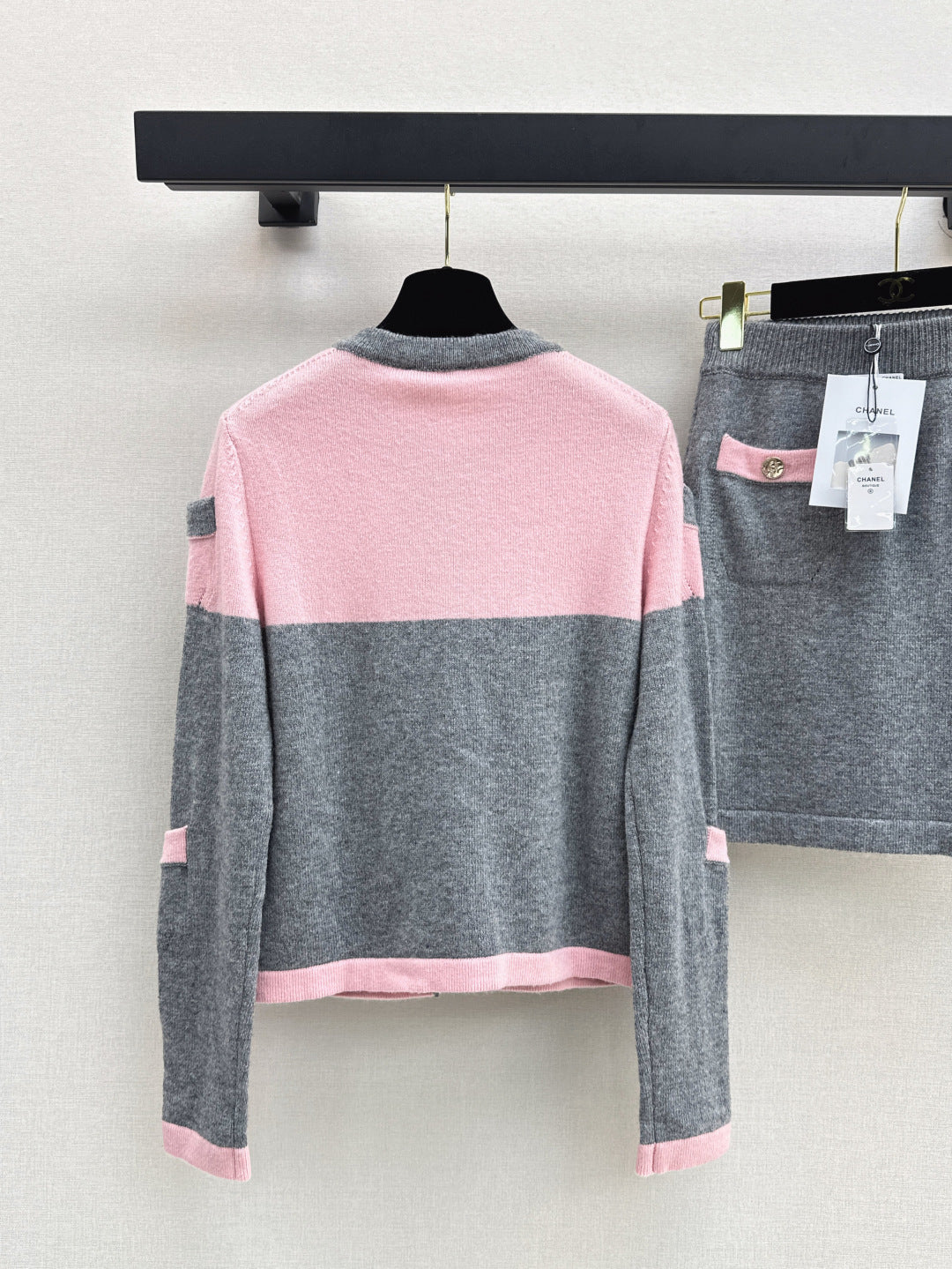 Chan 25fw cashmere knit suit