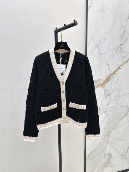 Chan25fw knitted cardigan