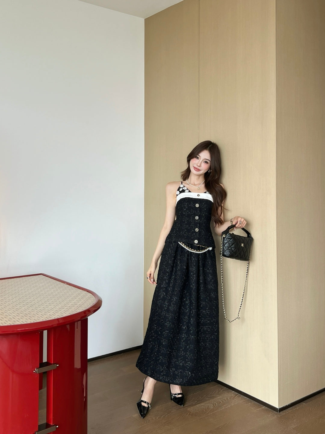 Chan 25fw woven skirt