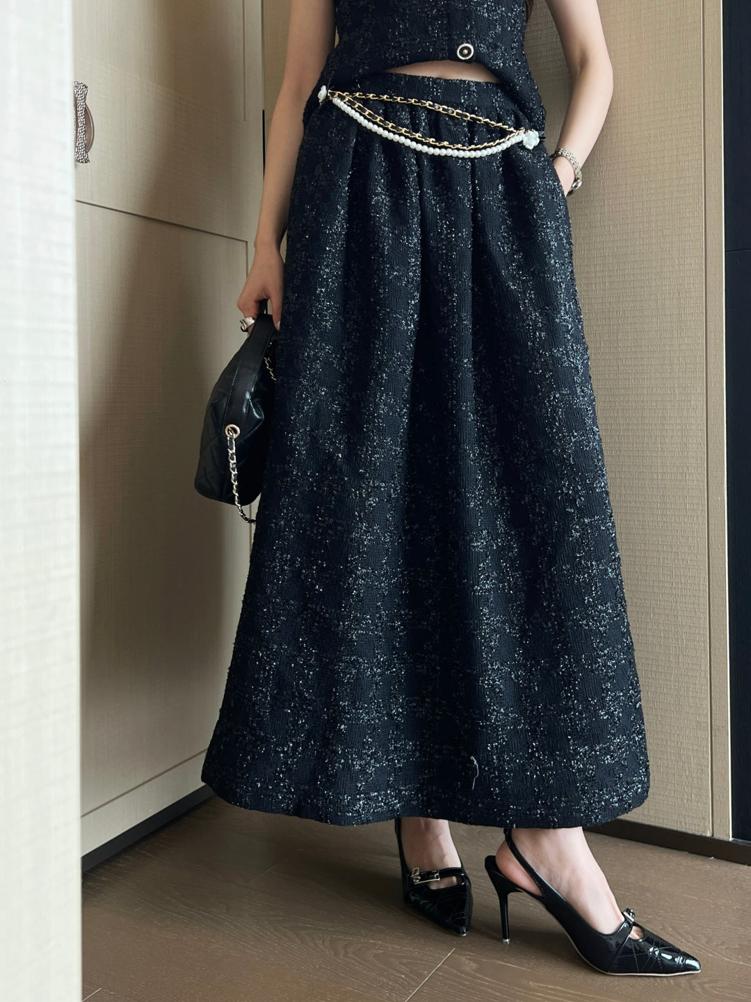 Chan 25fw woven skirt