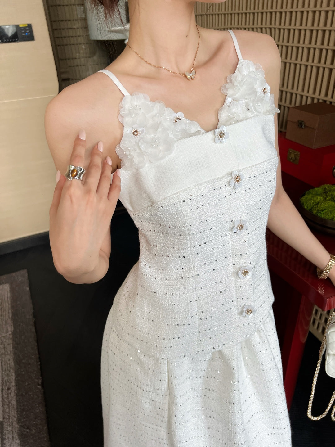 Chan 25fw beaded camisole