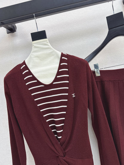 Chan 25fw knitted suit