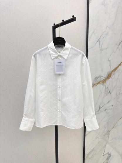 Chan 25fw jacquard silk shirt