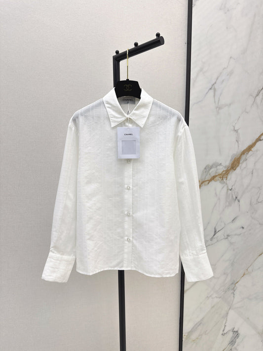 Chan 25fw jacquard silk shirt