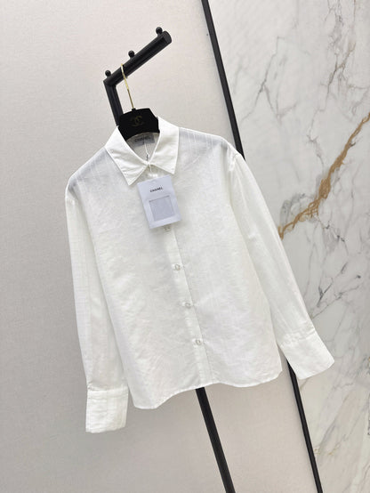 Chan 25fw jacquard silk shirt