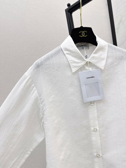 Chan 25fw jacquard silk shirt