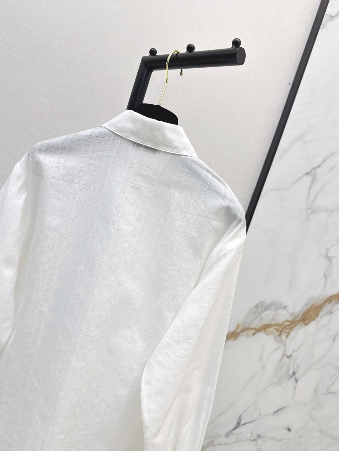 Chan 25fw jacquard silk shirt