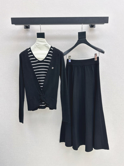 Chan 25fw knitted suit