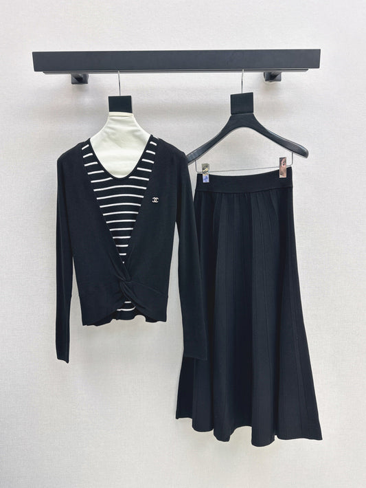 Chan 25fw knitted suit