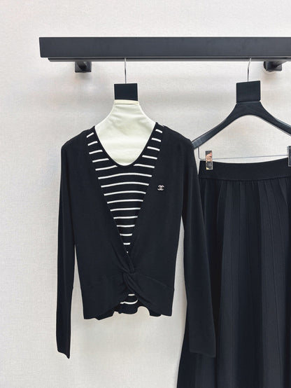Chan 25fw knitted suit