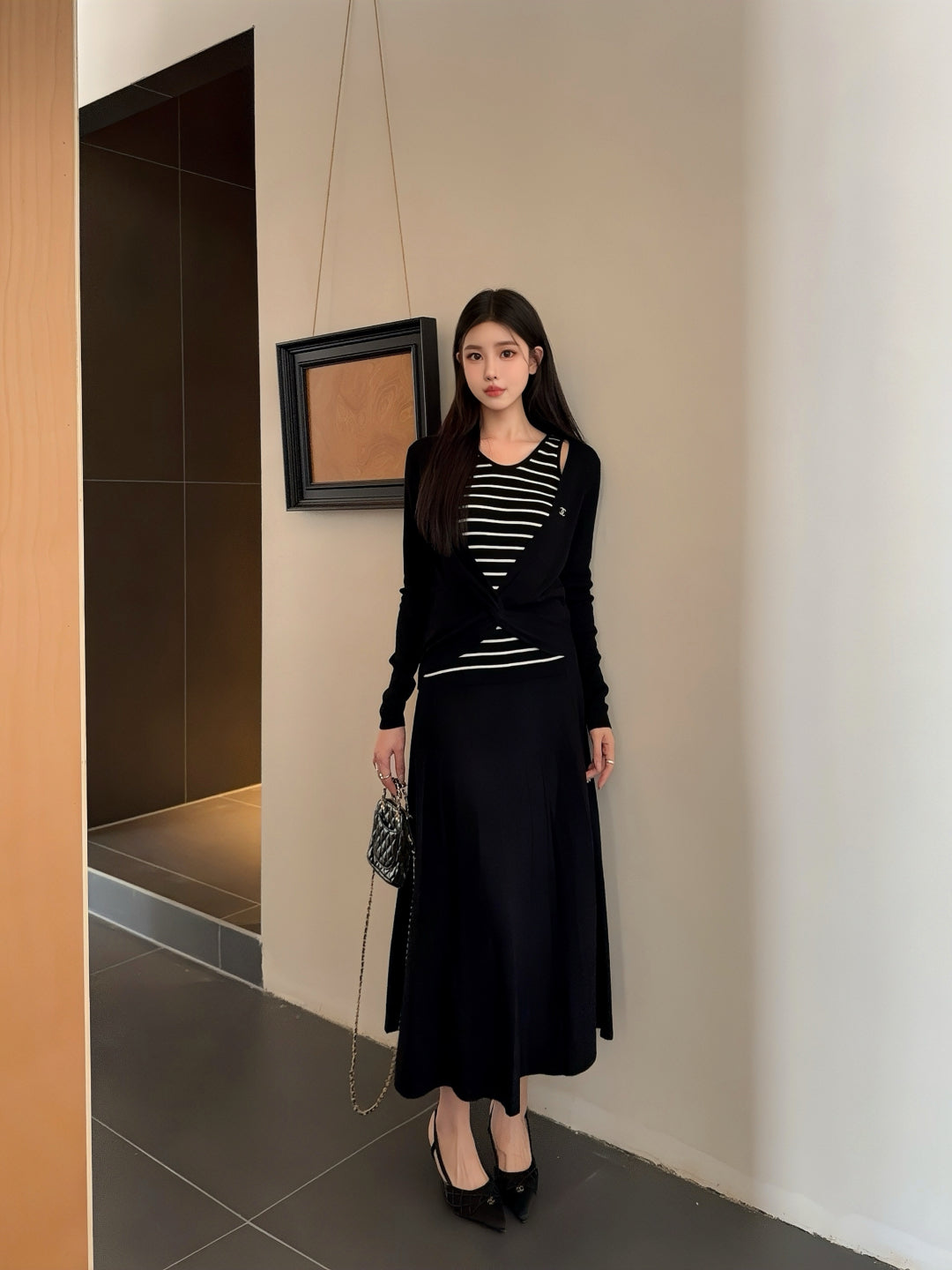 Chan 25fw knitted suit